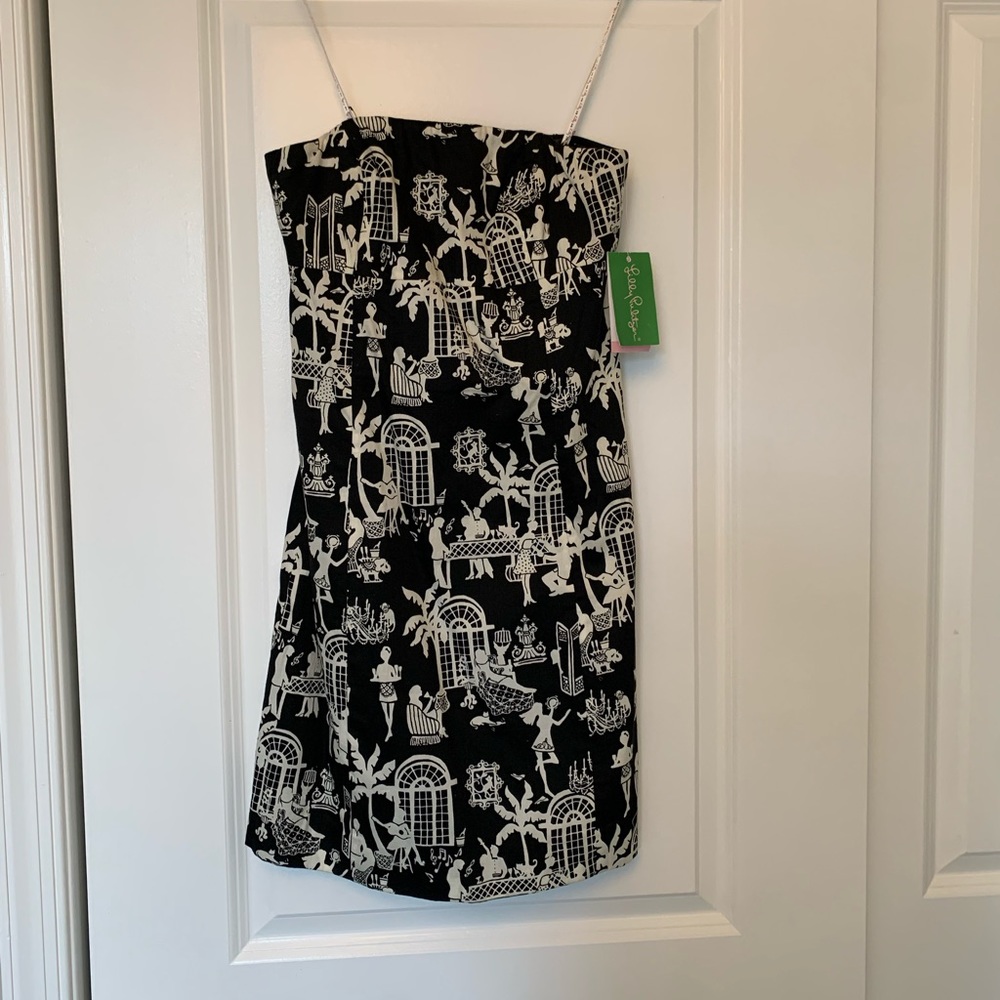 Lilly Pulitzer strapless dress, size 0